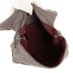 Sac bandoulière Beckett à rabat en daim gris