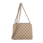 Bolso de Hombro Mini Dionysus Mini Lona Recubierta Beige/Piel de Ante