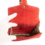Bolso de Hombro Mini Dionysus Mini Lona Recubierta Beige/Piel de Ante