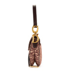 Sac bandoulière Saddle Oblique toile Diorissimo Oblique bordeaux