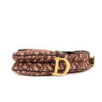 Shoulder Bag Saddle Oblique Burgundy Diorissimo Oblique Canvas
