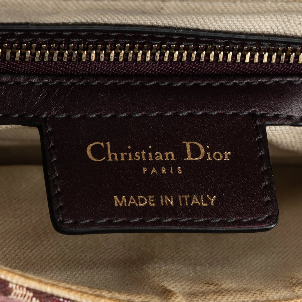 Shoulder Bag Saddle Oblique Burgundy Diorissimo Oblique Canvas