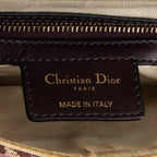 Shoulder Bag Saddle Oblique Burgundy Diorissimo Oblique Canvas