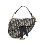 Shoulder Bag Mini Saddle Oblique Mini Navy Diorissimo Oblique Canvas