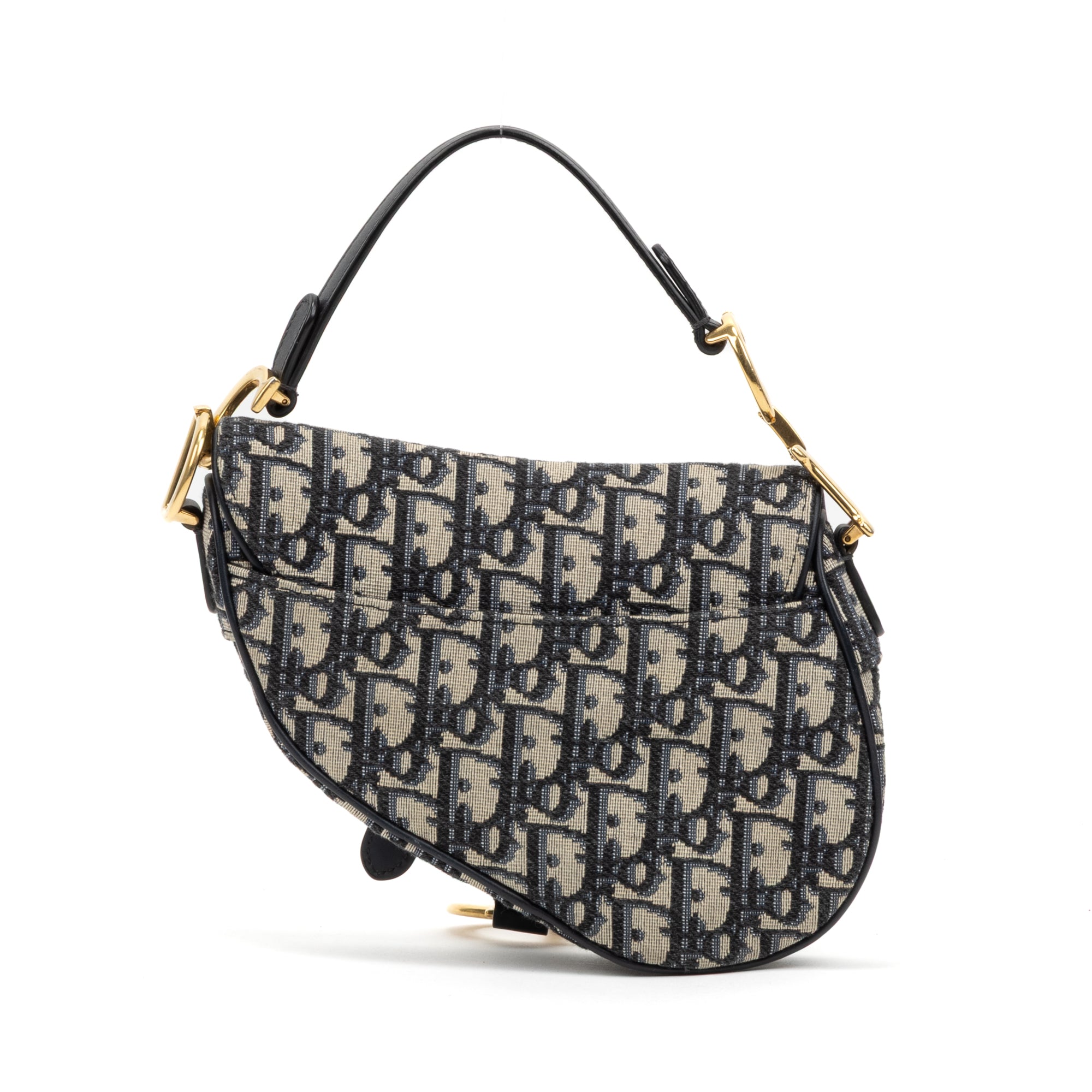Shoulder Bag Mini Saddle Oblique Mini Navy Diorissimo Oblique Canvas