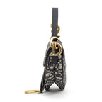 Shoulder Bag Mini Saddle Oblique Mini Navy Diorissimo Oblique Canvas