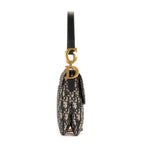 Shoulder Bag Saddle Oblique Navy Blue Diorissimo Oblique Canvas