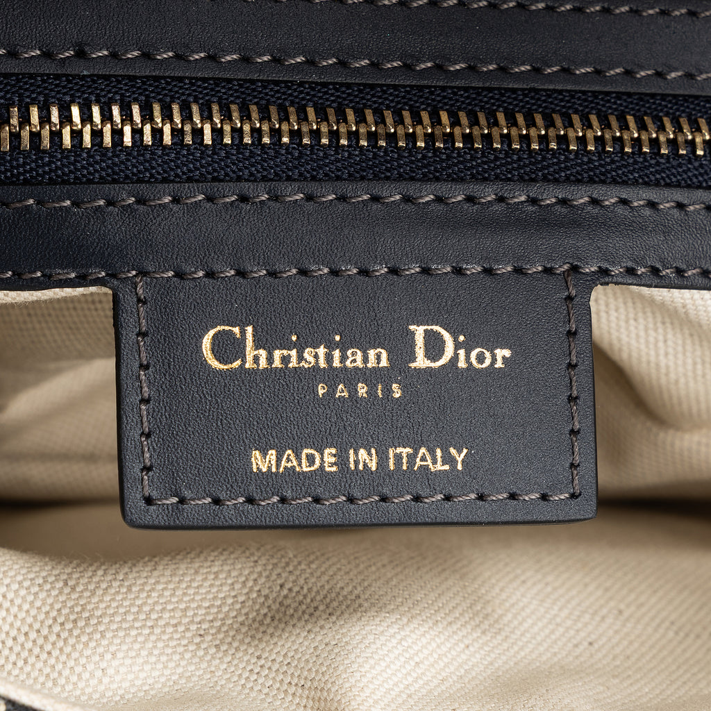 Shoulder Bag Saddle Oblique Navy Blue Diorissimo Oblique Canvas