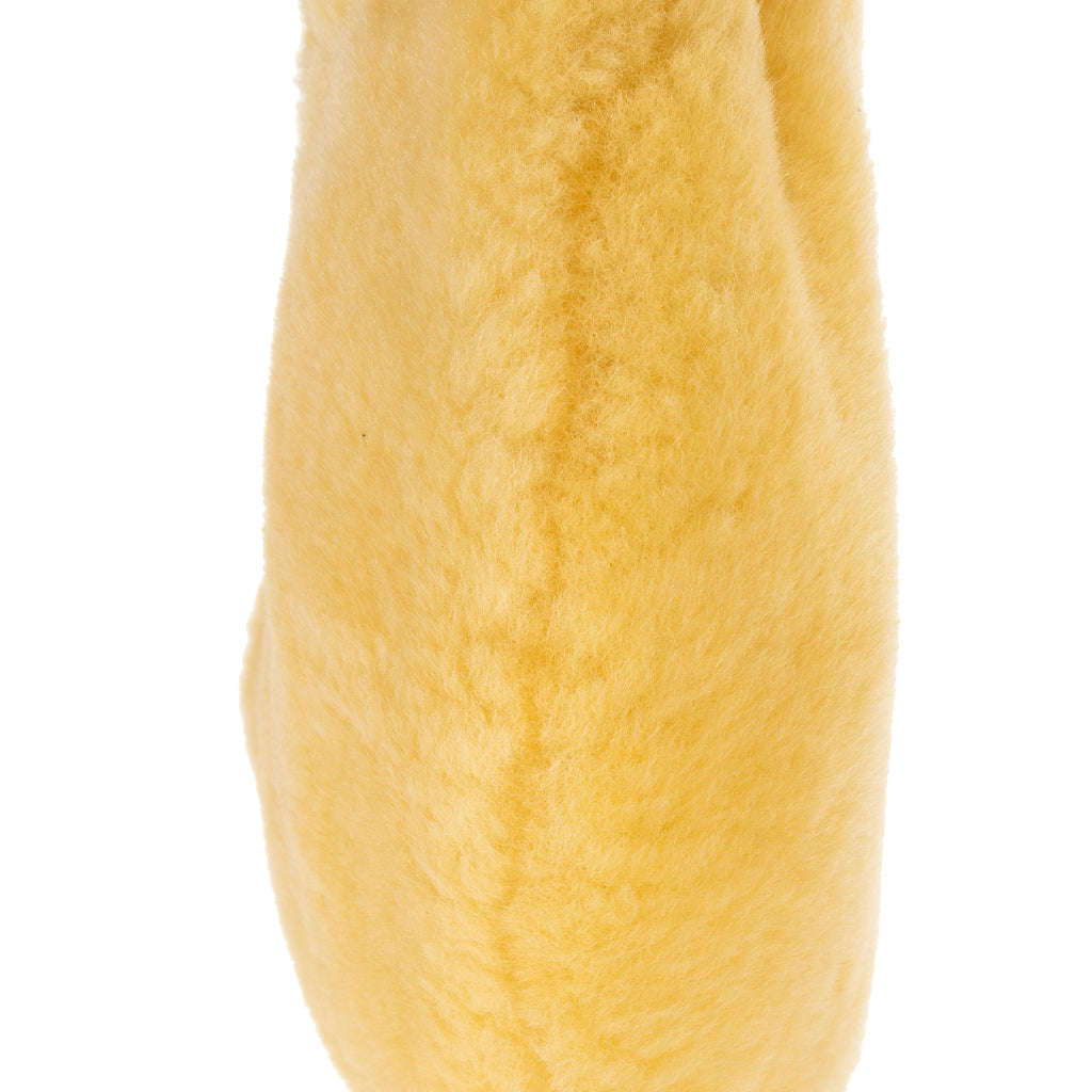 Handbag Mini Jodie Knot Hobo Yellow Shearling Wool