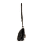 Bolso de hombro Giant Lock Reissue Mademoiselle Flap Piel suave negra