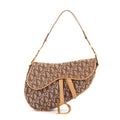 Bolso de hombro Saddle Oblique Lona Oblique marrón Diorissimo