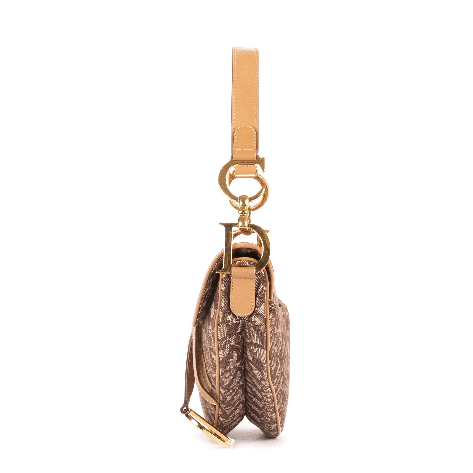 Handbag Saddle Oblique Brown Diorissimo Oblique Canvas