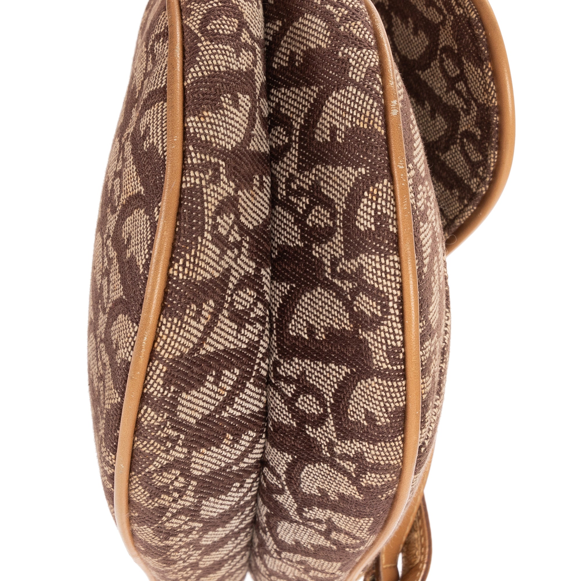 Bolso de hombro Saddle Oblique Lona Oblique marrón Diorissimo