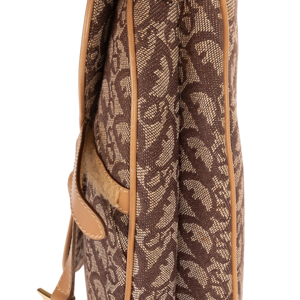 Bolso de hombro Saddle Oblique Lona Oblique marrón Diorissimo