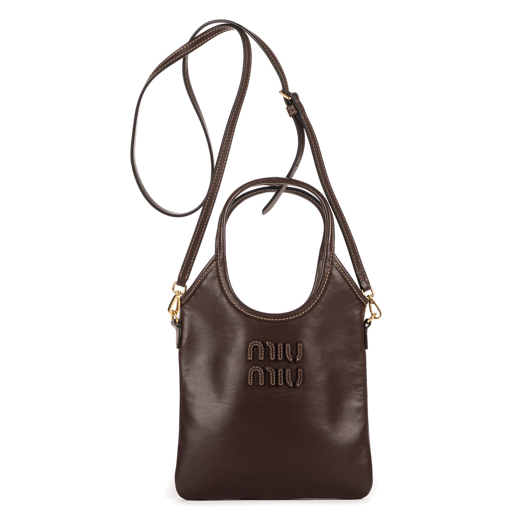Miu Miu - Cabas Ivy - Marron foncé