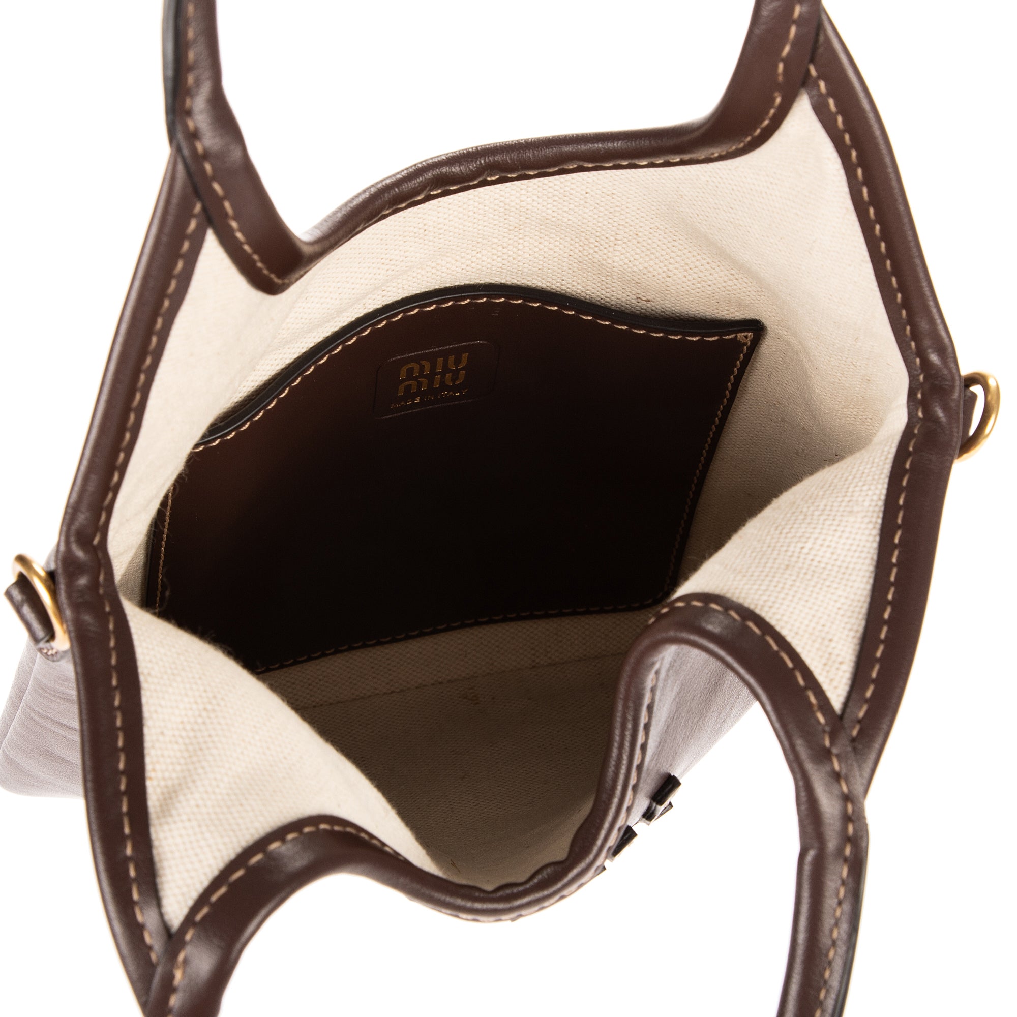 Miu Miu - Cabas Ivy - Marron foncé