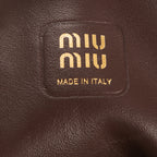 Miu Miu - Cabas Ivy - Marron foncé