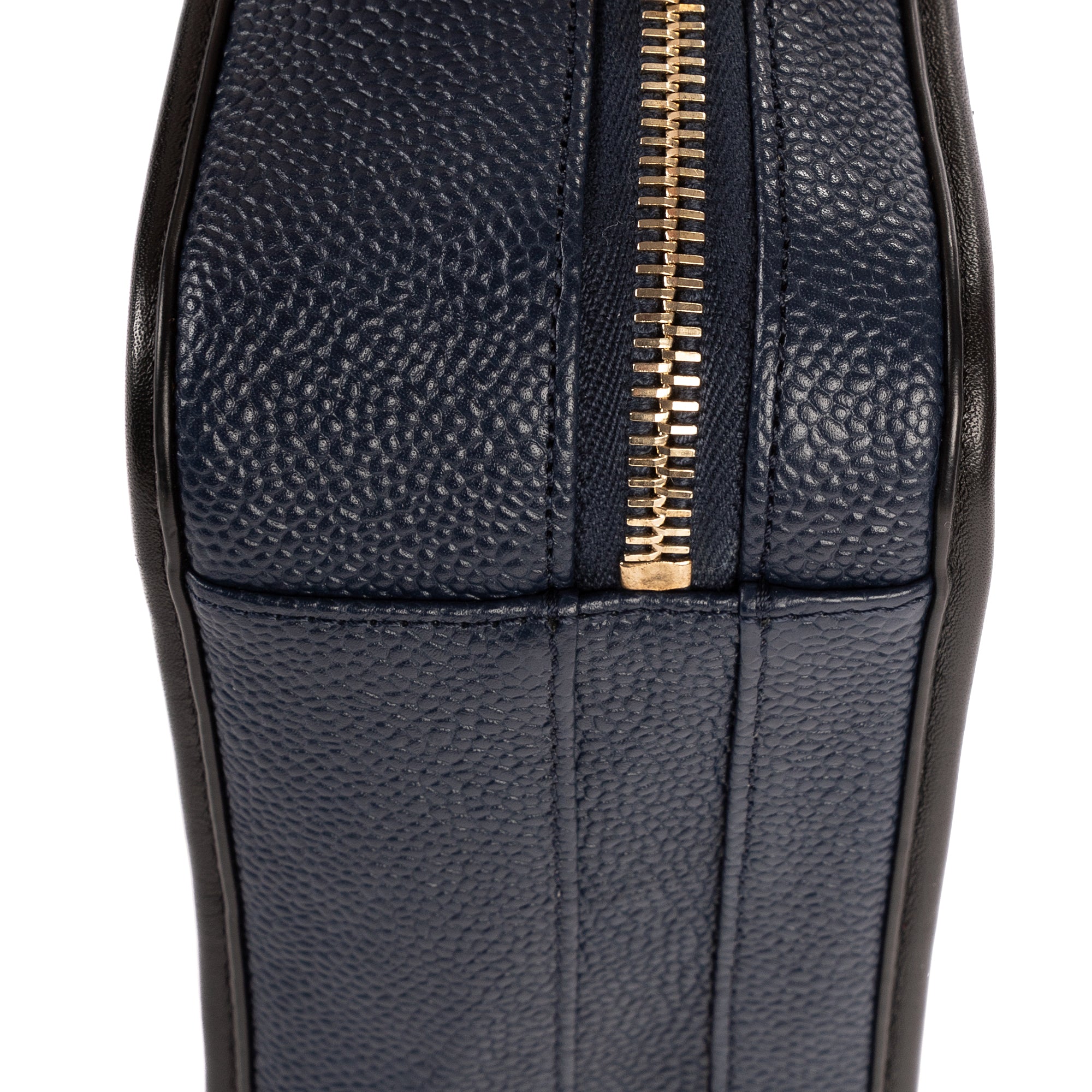 Shoulder Bag Ltd. Ed. Filigree Vanity Case Navy Caviar Leather
