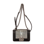 Bolso de Mano Pieza Única Niño Piel de Galuchat Mini Negra