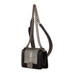 Bolso de Mano Pieza Única Niño Piel de Galuchat Mini Negra