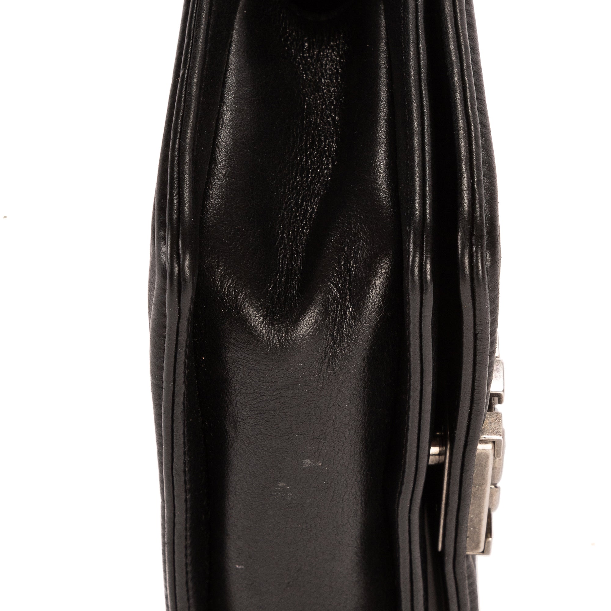 Bolso de Mano Pieza Única Niño Piel de Galuchat Mini Negra