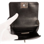 Bolso de Mano Pieza Única Niño Piel de Galuchat Mini Negra