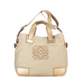 Sac porté épaule Anagram Tote Toile Beige