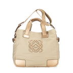 Sac porté épaule Anagram Tote Toile Beige