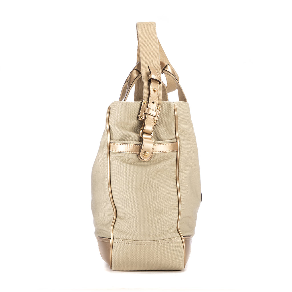 Sac porté épaule Anagram Tote Toile Beige