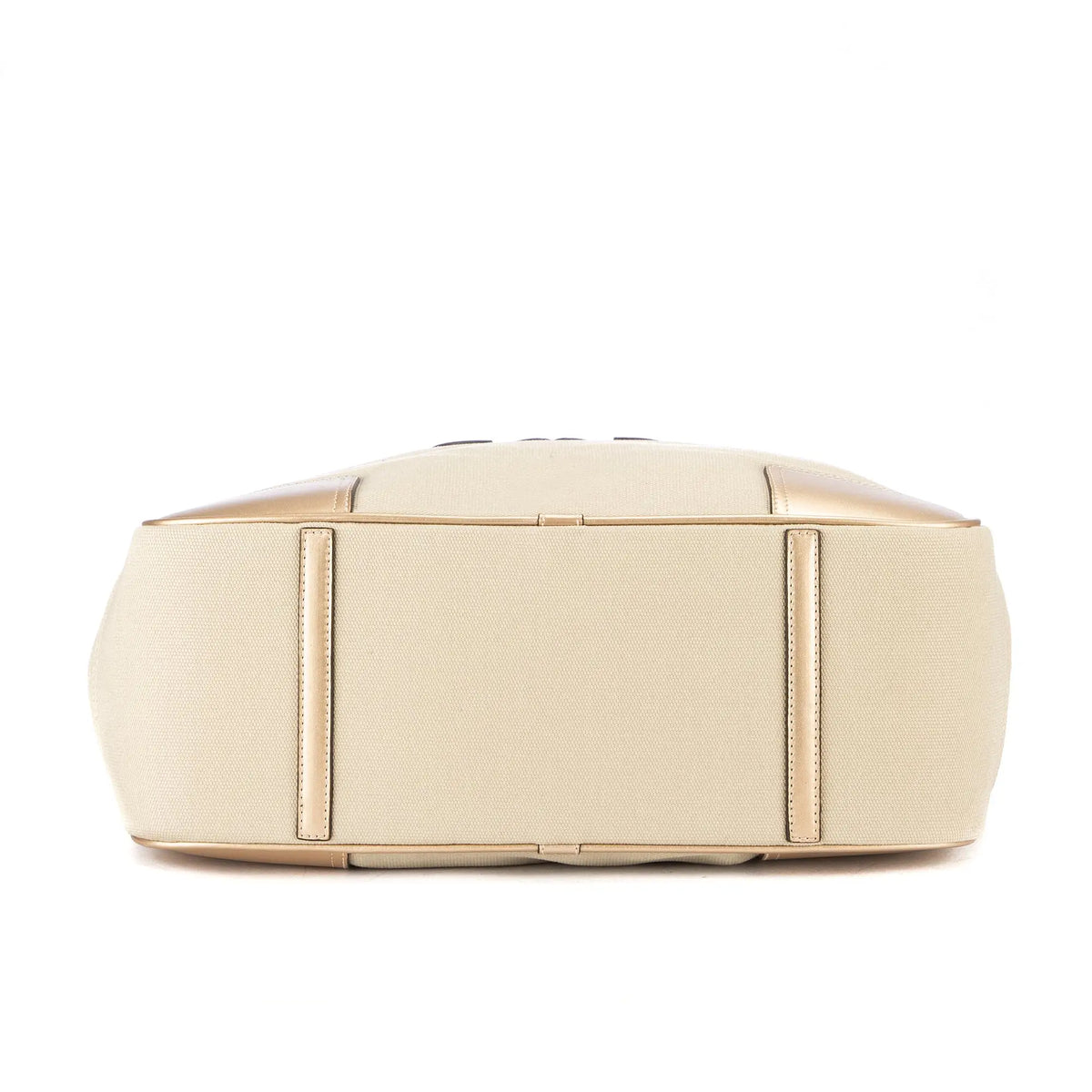 Bolso de hombro Anagram Tote Lona beige