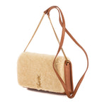 Bolso de Hombro Loulou Shearling Pochette Mini Beige Shearling