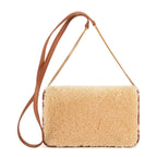 Bolso de Hombro Loulou Shearling Pochette Mini Beige Shearling