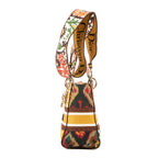 Shoulder Bag Lady Dior Lite Medium Orange Tweed Canvas