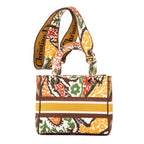 Shoulder Bag Lady Dior Lite Medium Orange Tweed Canvas