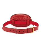 Riñonera GG Marmont Matelasse Riñonera de Piel Matelassé Roja