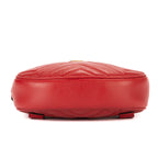 Riñonera GG Marmont Matelasse Riñonera de Piel Matelassé Roja