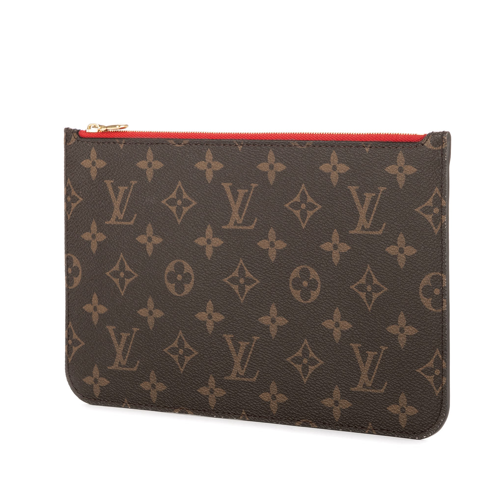 Bolso Neverfull Pochette Lona Monogram Marrón