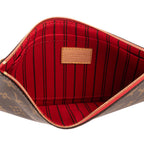 Neceser Pochette Neverfull Lona Monogram Marrón
