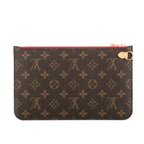 Pochette Neverfull Pochette Toile Monogram Marron
