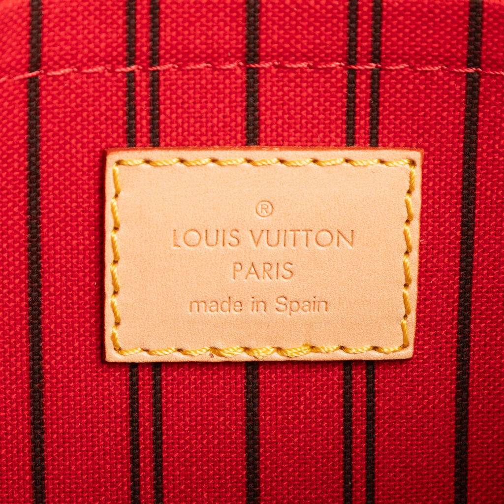 Bolsa Pochette Neverfull Lona Monogram Marrón