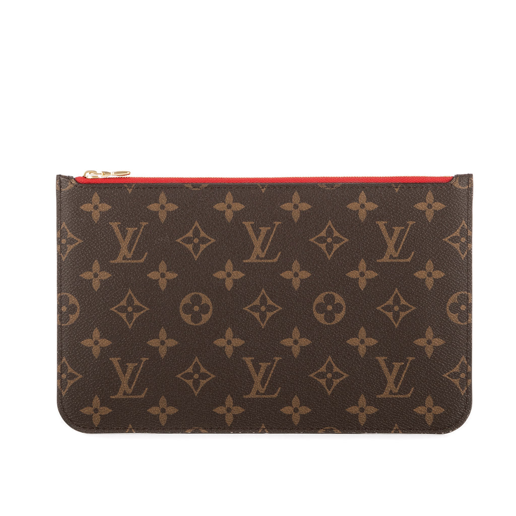 Pochette Neverfull Pochette Toile Monogram Marron