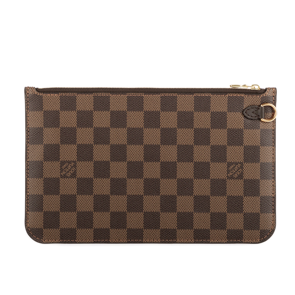 Pochette Neverfull Pochette Marron Damier Ebene