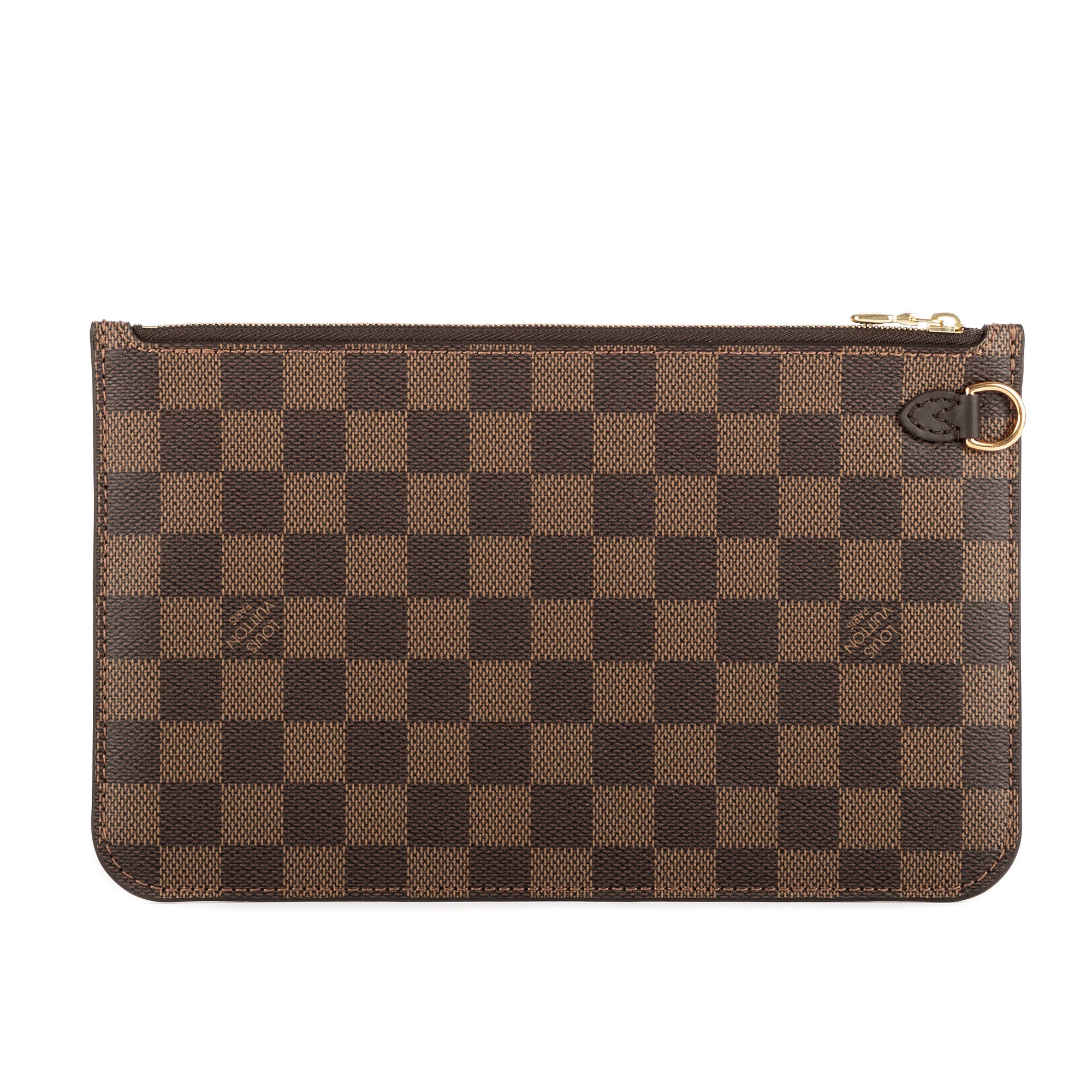 Pouch Neverfull Pochette Brown Damier Ebene