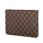 Pochette Neverfull Marron Damier Ebene