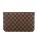 Pochette Neverfull Marron Damier Ébène