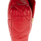 Handbag Classic 19 Flap Red Lambskin Quilted Leather
