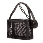 Bolso de hombro Soft Trunk Malla Colección 2019 Monograma bordado negro