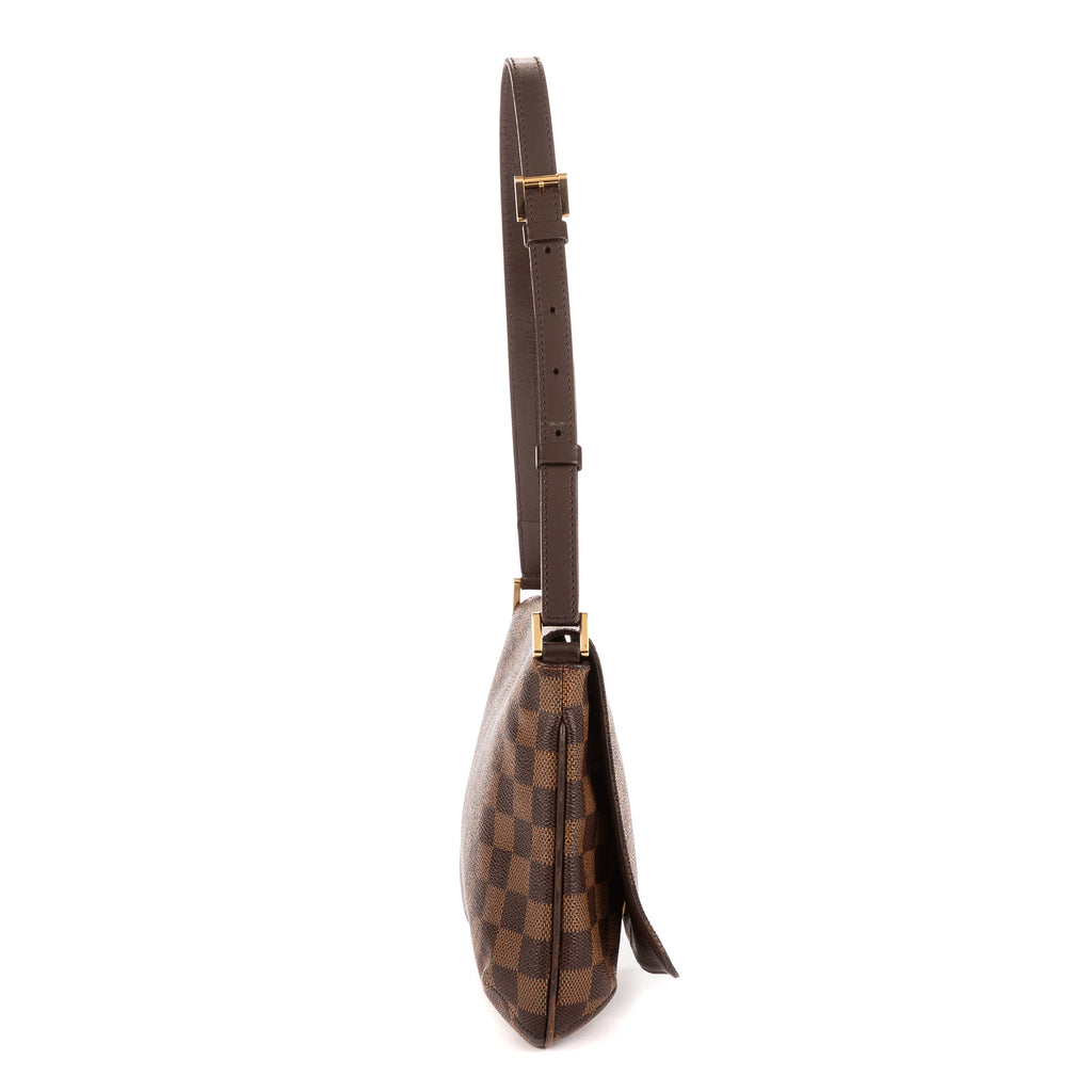 Bolso de hombro Musette Tango Marrón Damier Ebene