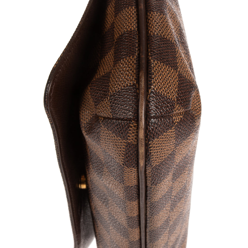 Bolso de hombro Musette Tango Marrón Damier Ebene
