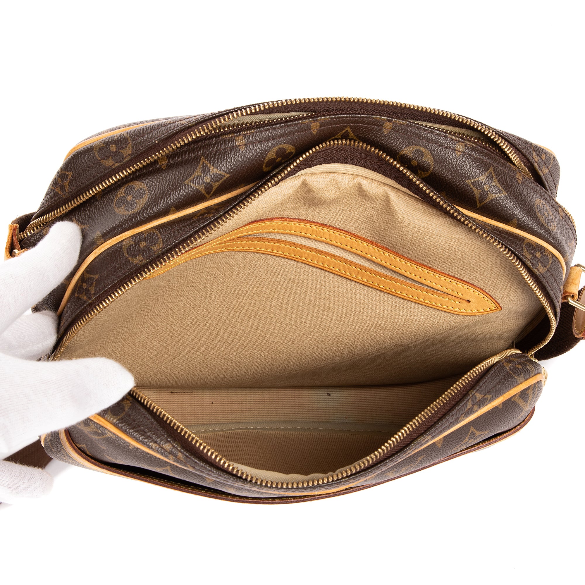 Crossbody Reporter PM Brown Monogram Canvas